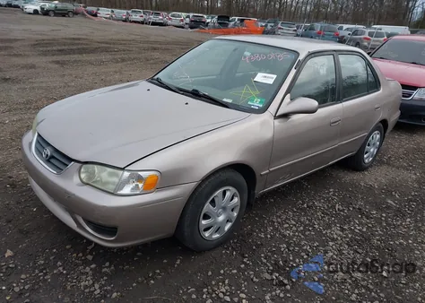 2002 Toyota Corolla Le из США, поврежденный, VIN 2T1BR12E22C575903